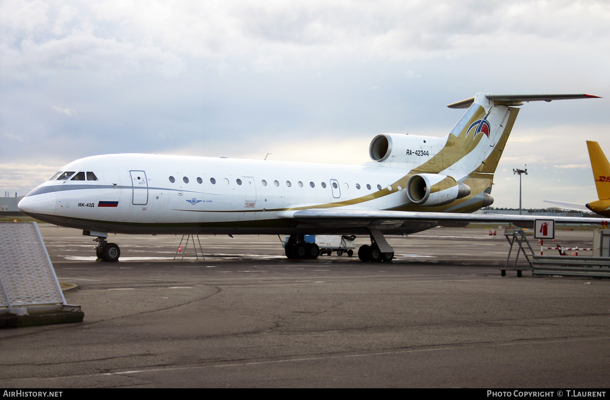 Aircraft Photo of RA-42344 | Yakovlev Yak-42D | Yak Service | AirHistory.net #297281