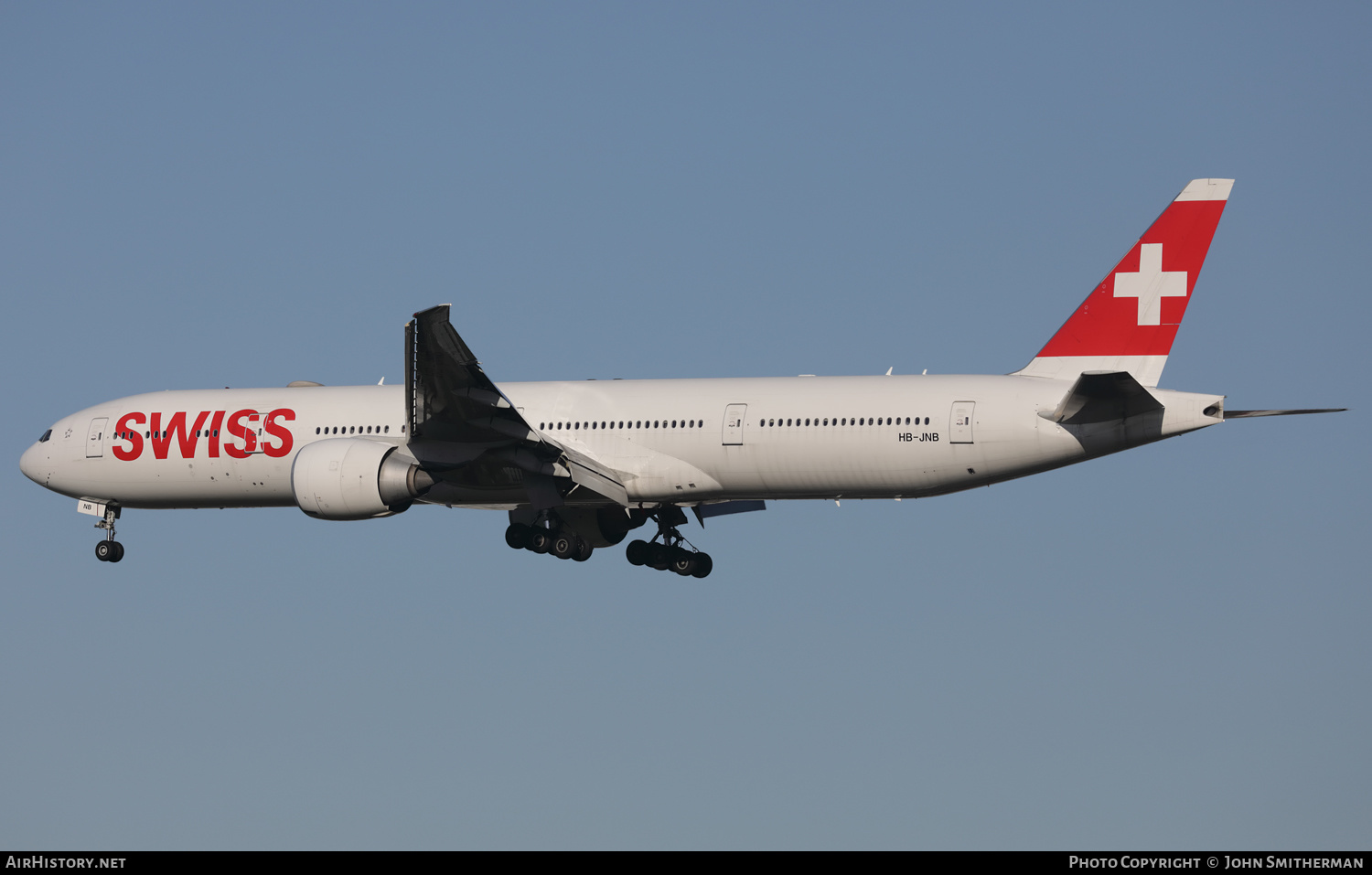 Aircraft Photo of HB-JNB | Boeing 777-3DE/ER | Swiss International Air Lines | AirHistory.net #297362