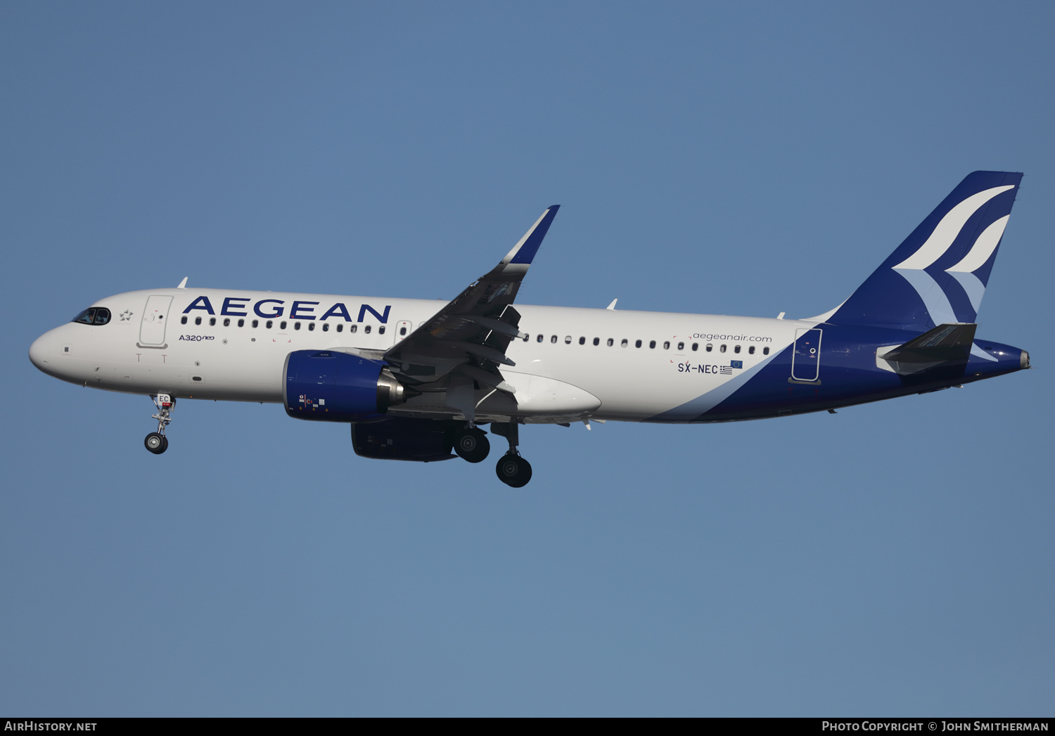 Aircraft Photo of SX-NEC | Airbus A320-271N | Aegean Airlines | AirHistory.net #297368