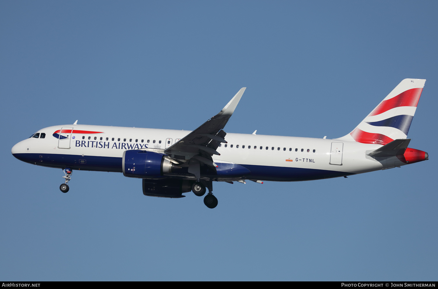 Aircraft Photo of G-TTNL | Airbus A320-251N | British Airways | AirHistory.net #297375
