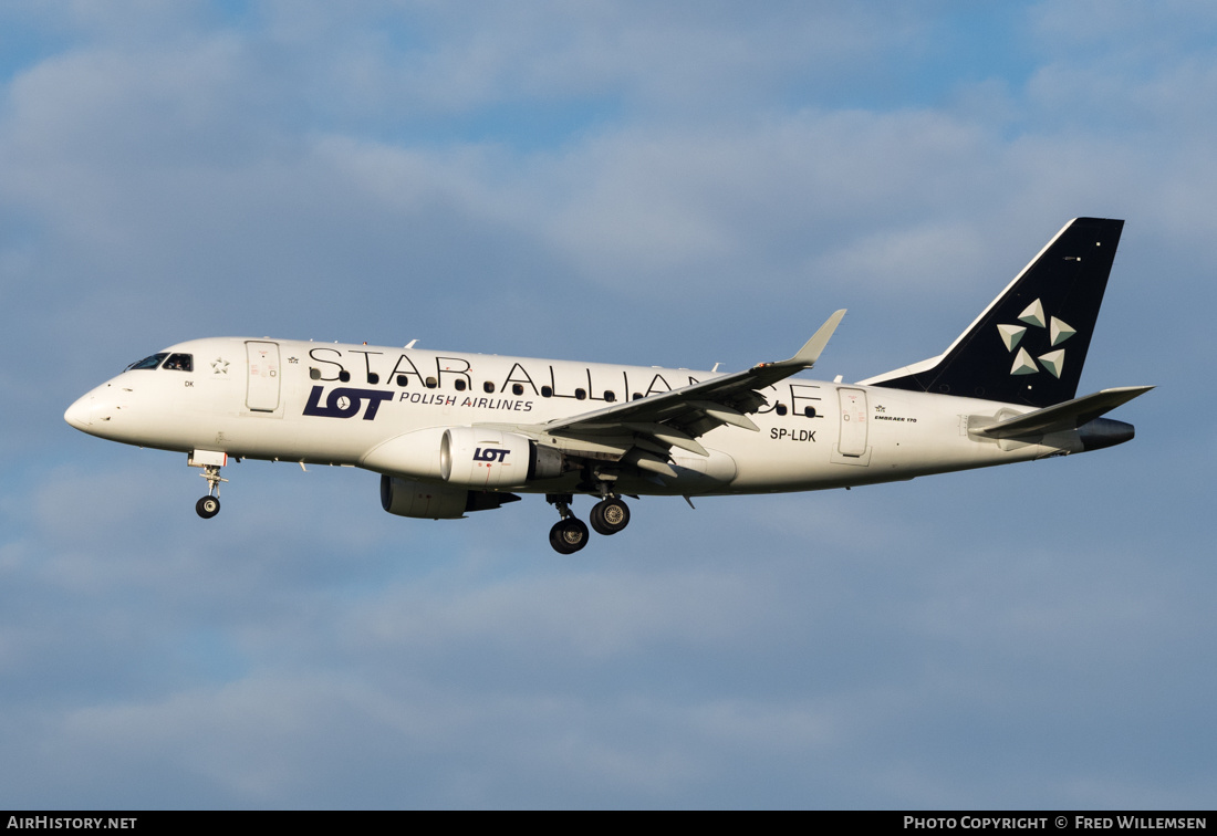 Aircraft Photo of SP-LDK | Embraer 170LR (ERJ-170-100LR) | LOT Polish Airlines - Polskie Linie Lotnicze | AirHistory.net #297388