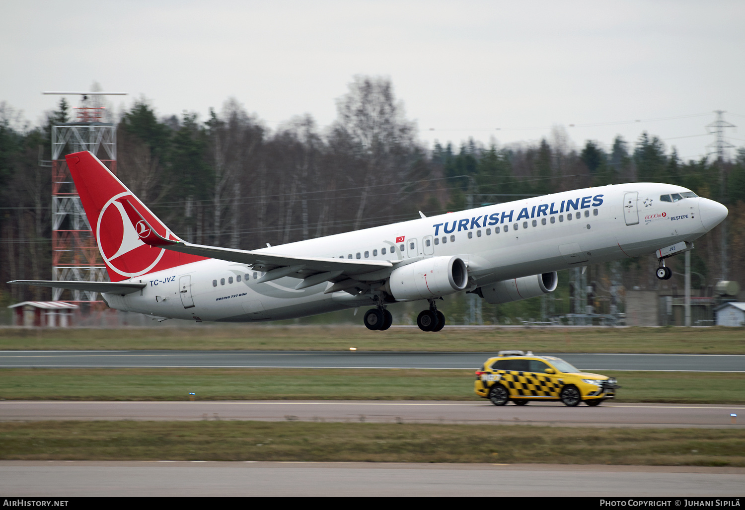 Aircraft Photo of TC-JVZ | Boeing 737-8F2 | Turkish Airlines | AirHistory.net #297393
