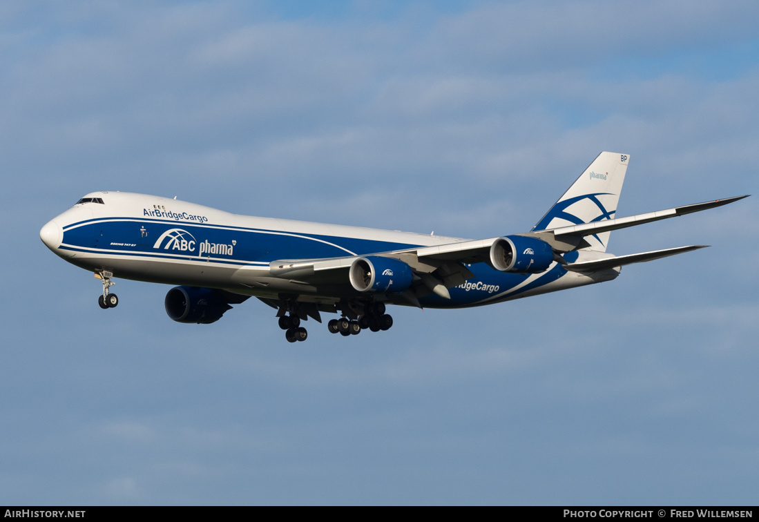 Aircraft Photo of VP-BBP | Boeing 747-8F | ABC Pharma - AirBridgeCargo Airlines | AirHistory.net #297399