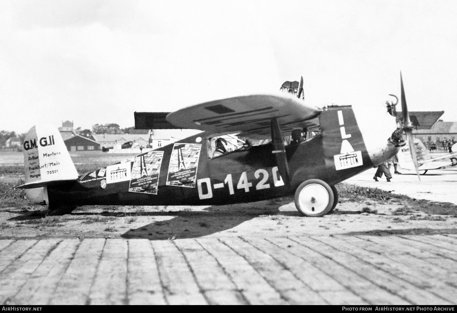 Aircraft Photo of D-1420 | Gebrüder Müller Griesheim GMG.II | Arthur Martens | AirHistory.net #297407