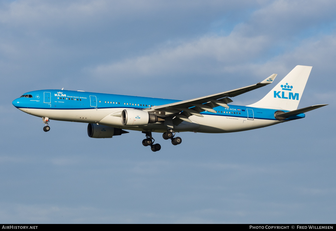 Aircraft Photo of PH-AOA | Airbus A330-203 | KLM - Royal Dutch Airlines | AirHistory.net #297414