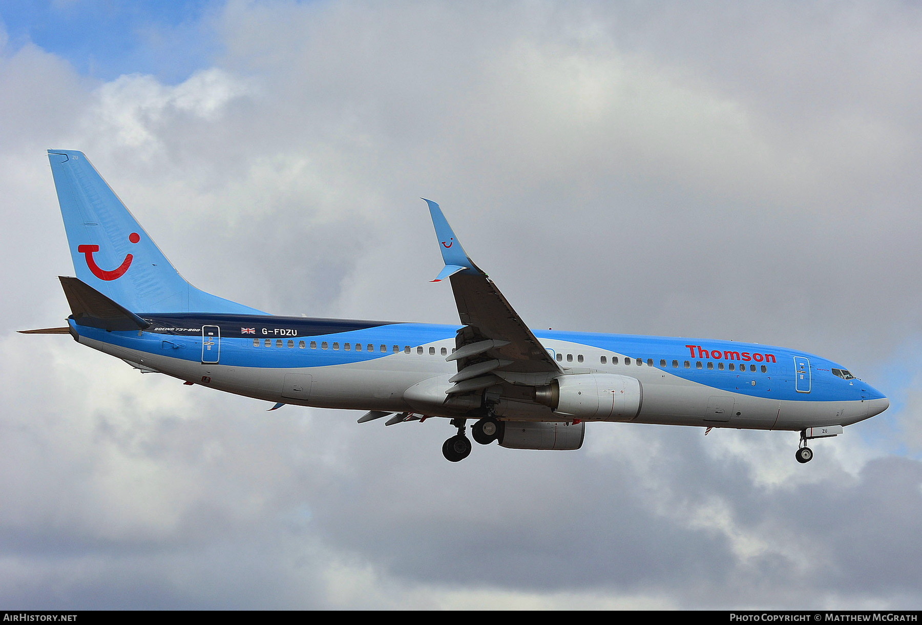 Aircraft Photo of G-FDZU | Boeing 737-8K5 | Thomson Airways | AirHistory.net #297446