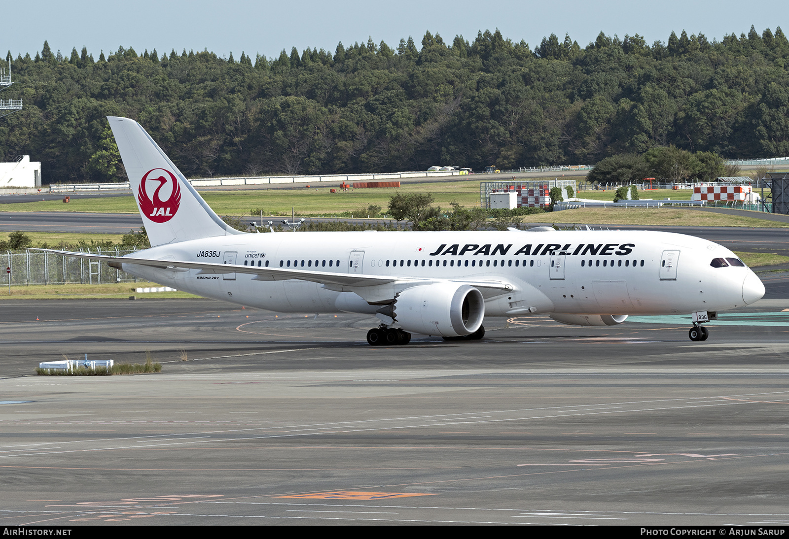 Aircraft Photo of JA836J | Boeing 787-8 Dreamliner | Japan Airlines - JAL | AirHistory.net #297465