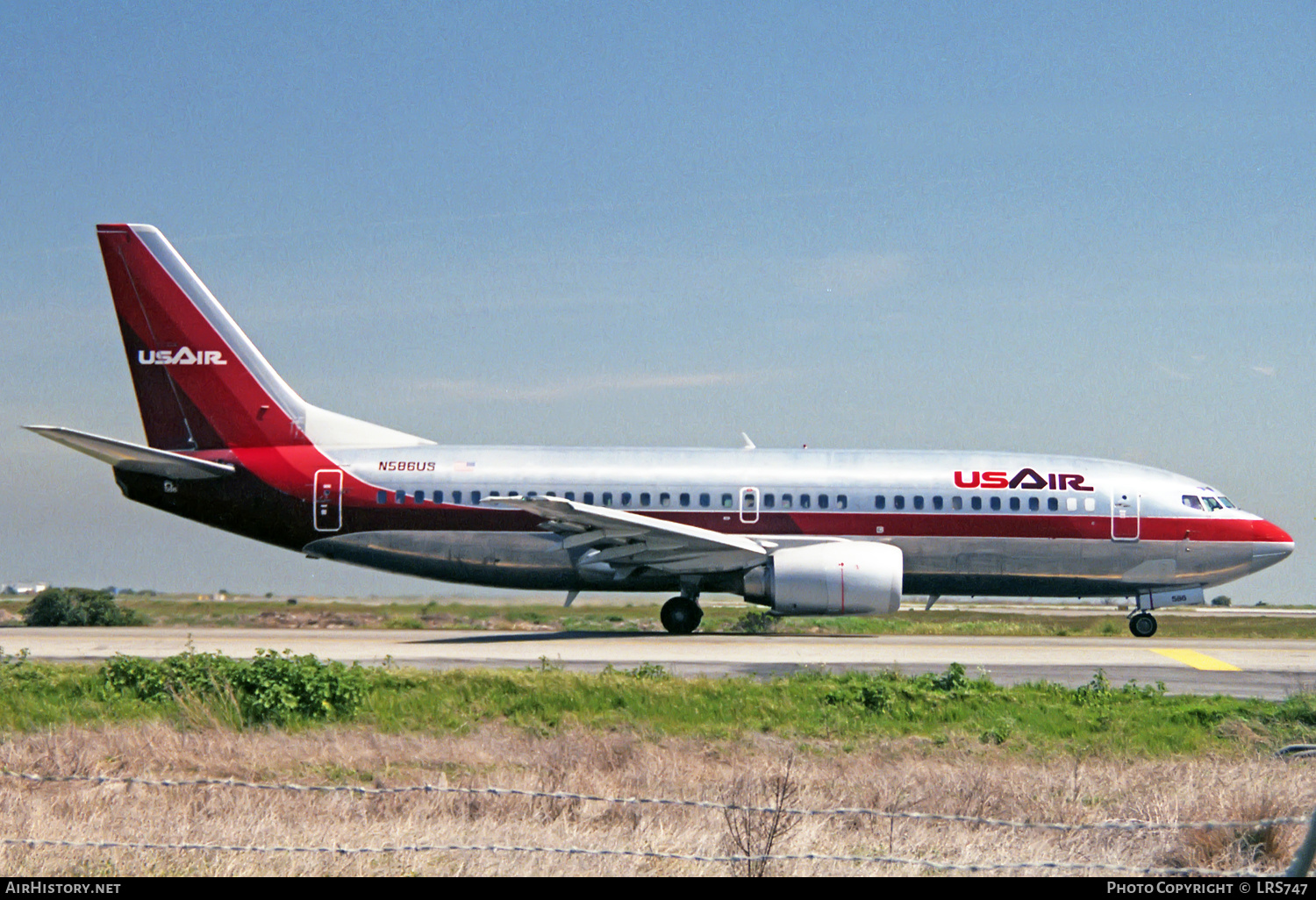 Aircraft Photo of N586US | Boeing 737-301 | USAir | AirHistory.net #297485