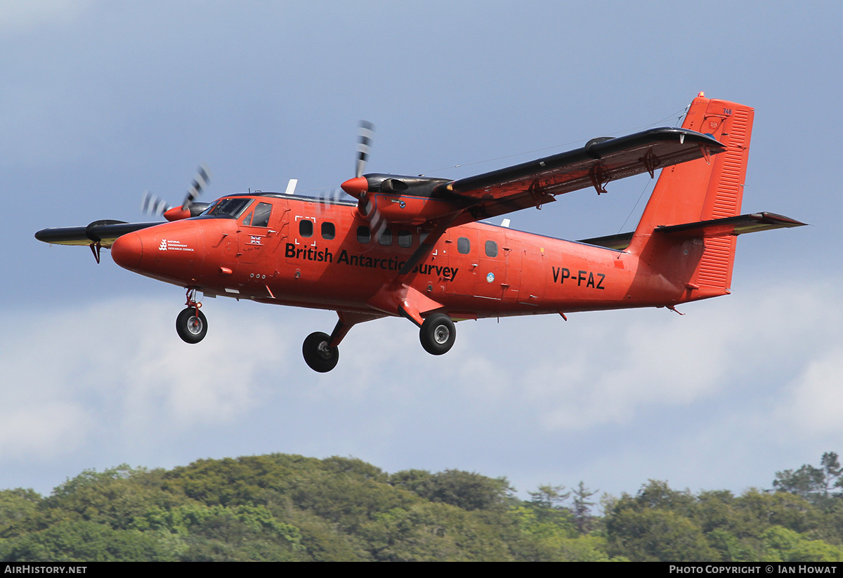 Aircraft Photo of VP-FAZ | De Havilland Canada DHC-6-300 Twin Otter | British Antarctic Survey | AirHistory.net #297495