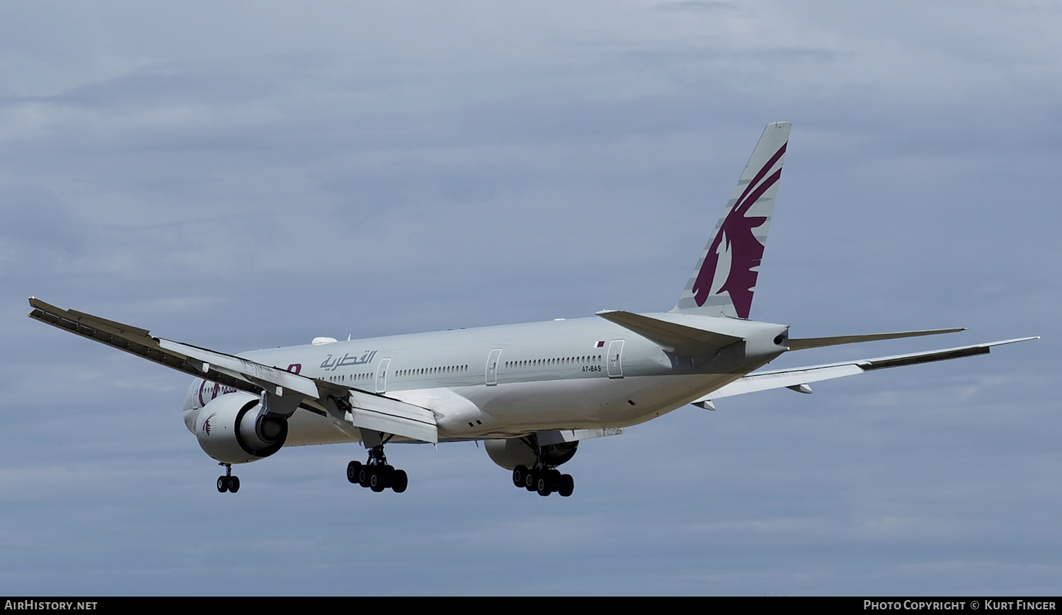 Aircraft Photo of A7-BAS | Boeing 777-3DZ/ER | Qatar Airways | AirHistory.net #297552