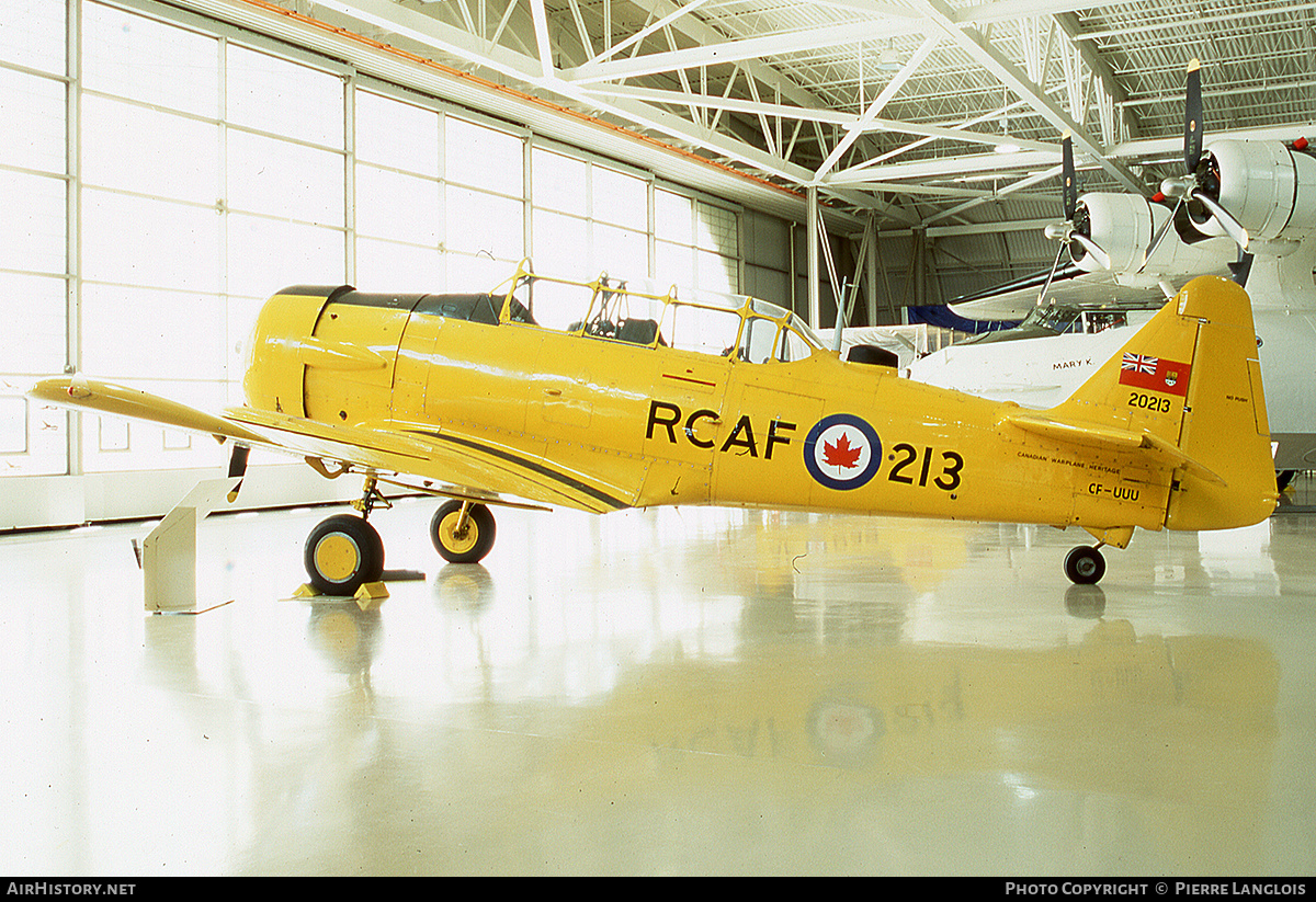 Aircraft Photo of CF-UUU / 20213 | North American T-6J Harvard Mk IV | Canadian Warplane Heritage | Canada - Air Force | AirHistory.net #297563