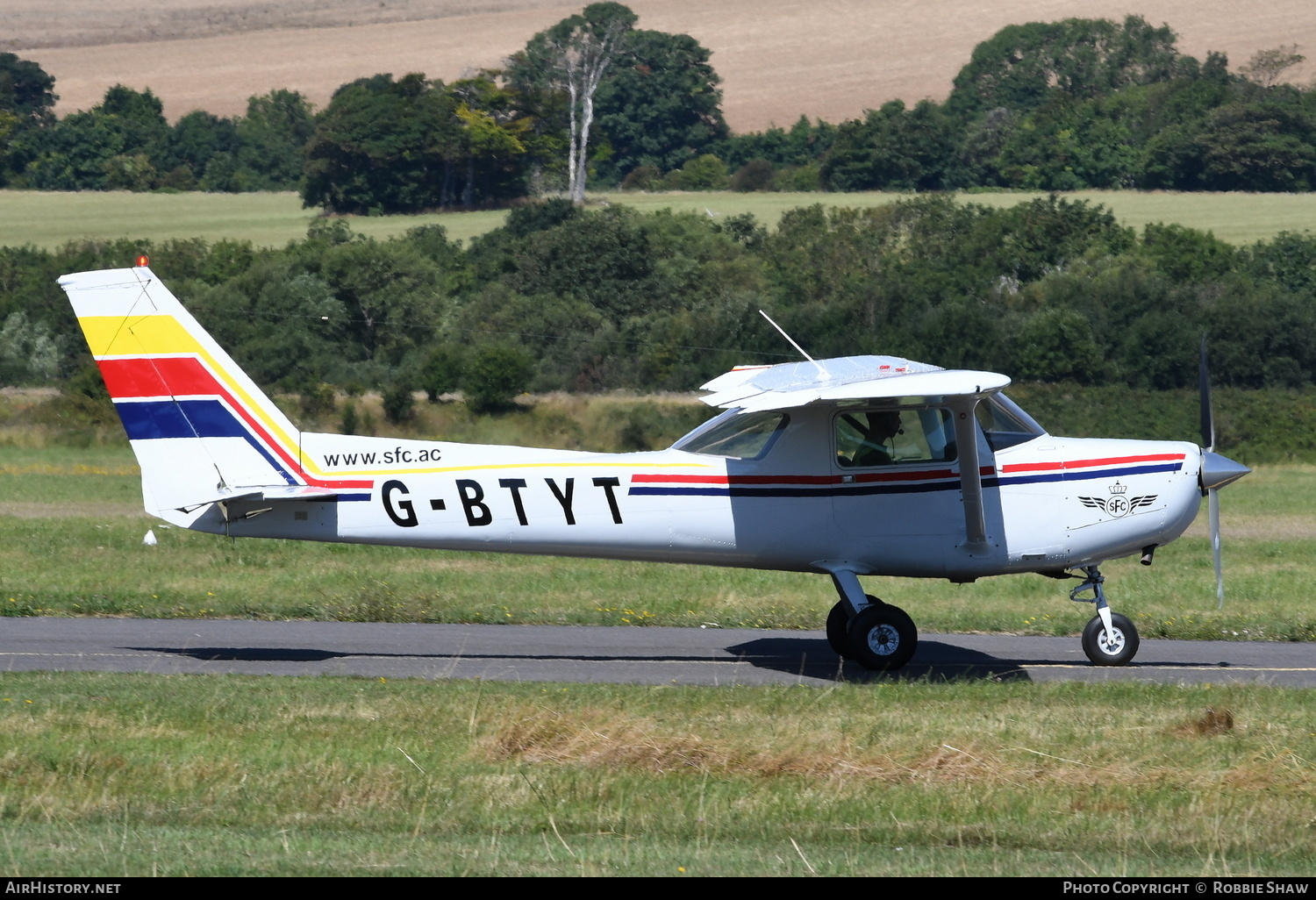 Aircraft Photo of G-BTYT | Cessna 152 | SFC - Sussex Flying Club | AirHistory.net #297579
