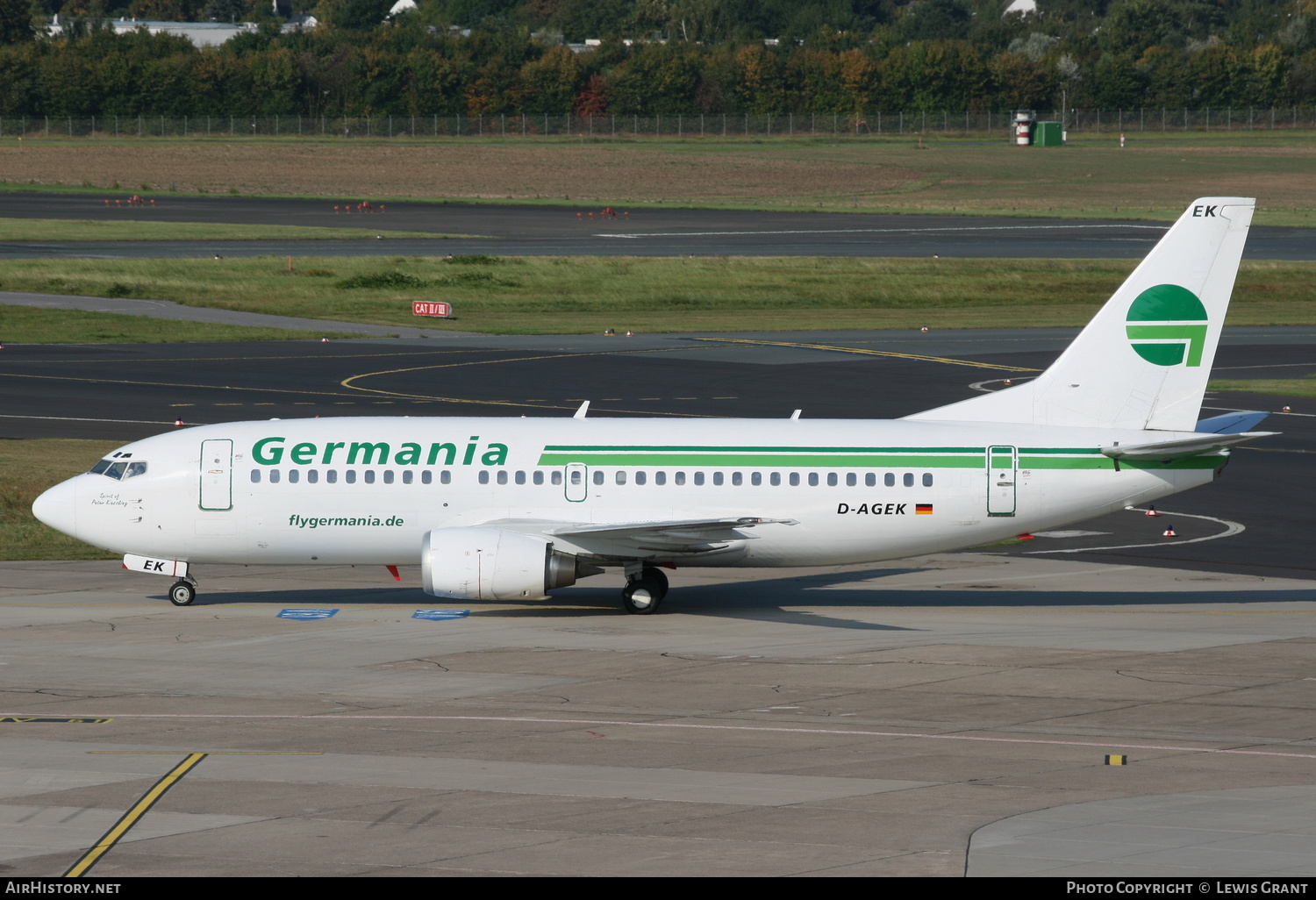Aircraft Photo of D-AGEK | Boeing 737-3M8 | Germania | AirHistory.net #297599
