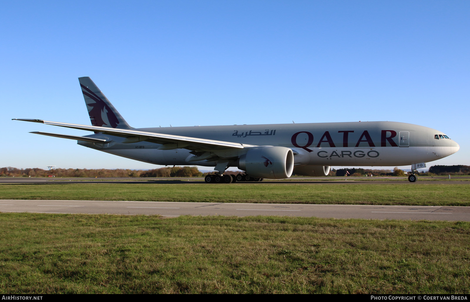 Aircraft Photo of A7-BFO | Boeing 777-F | Qatar Airways Cargo | AirHistory.net #297691