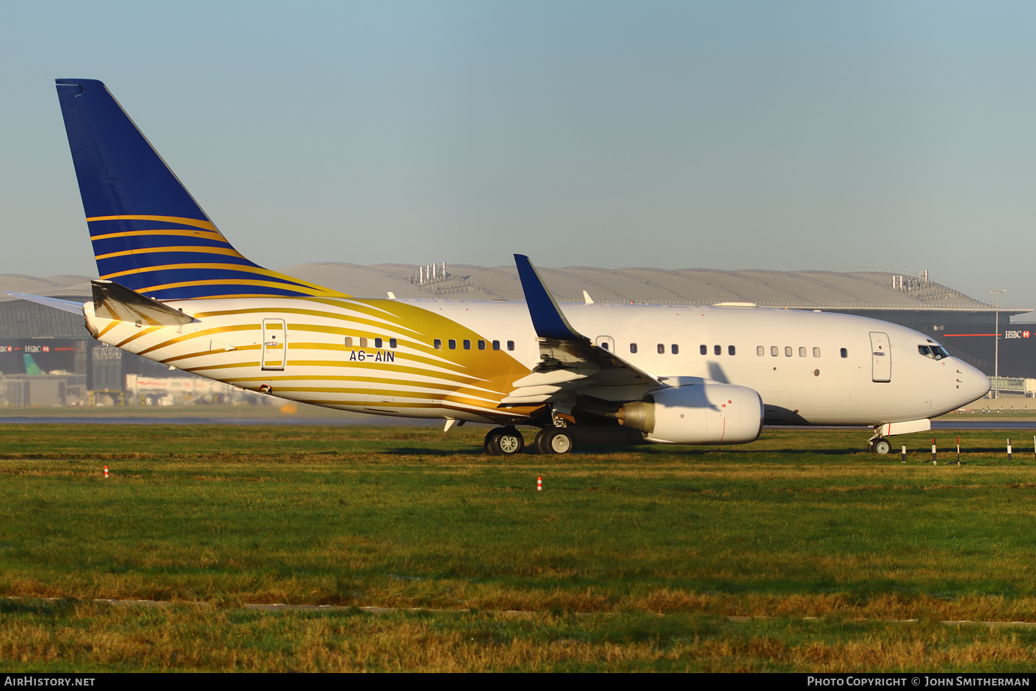 Aircraft Photo of A6-AIN | Boeing 737-7Z5 BBJ | AirHistory.net #297699