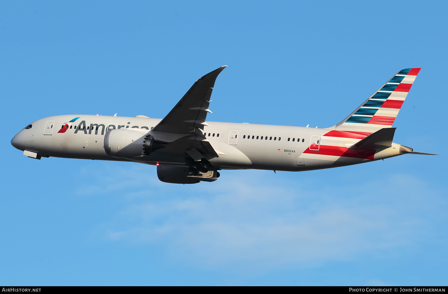 Aircraft Photo of N806AA | Boeing 787-8 Dreamliner | American Airlines | AirHistory.net #297713