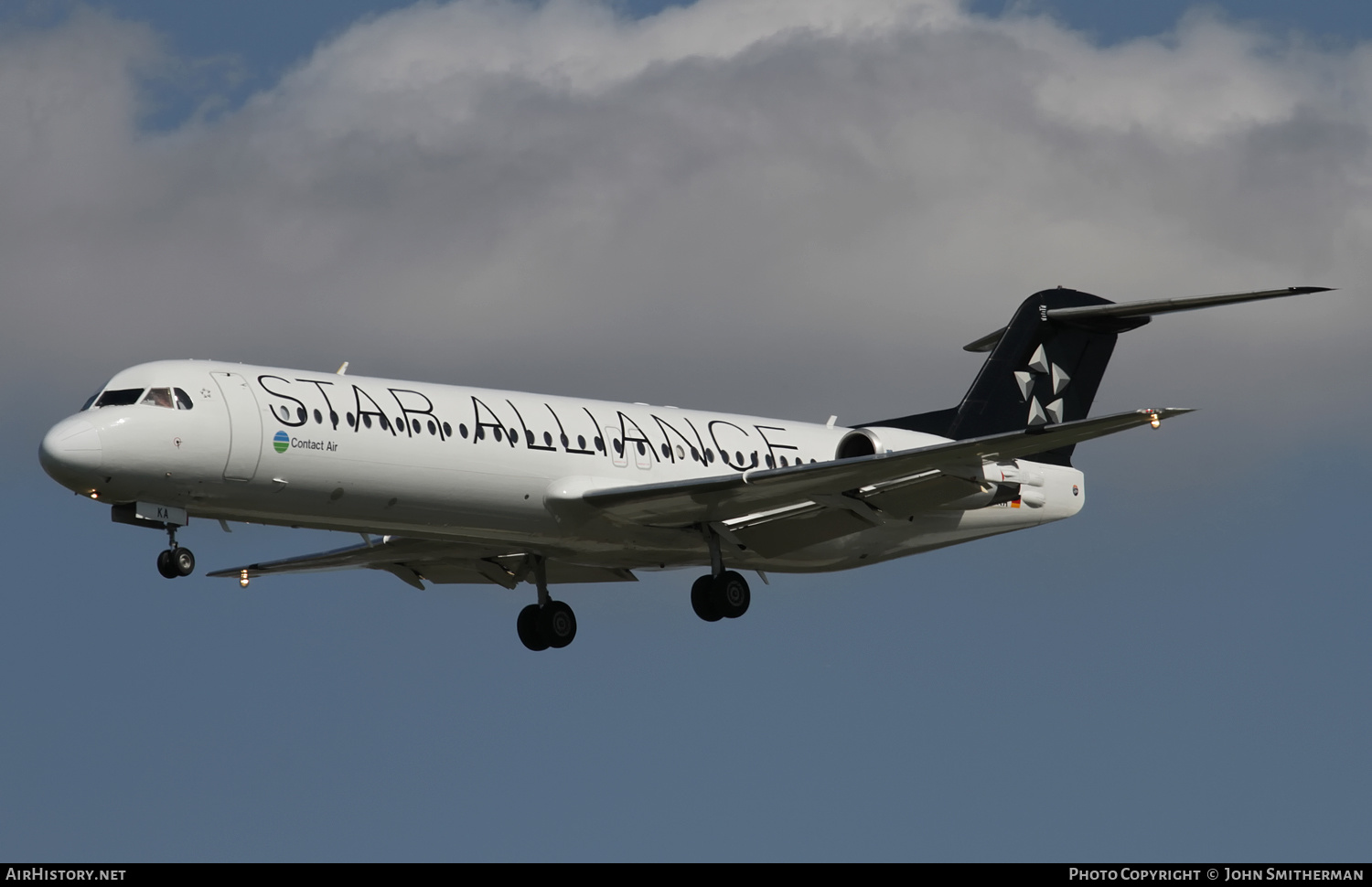 Aircraft Photo of D-AFKA | Fokker 100 (F28-0100) | Contact Air | AirHistory.net #297725