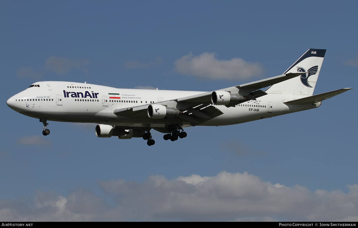 Aircraft Photo of EP-IAM | Boeing 747-186B | Iran Air | AirHistory.net #297732