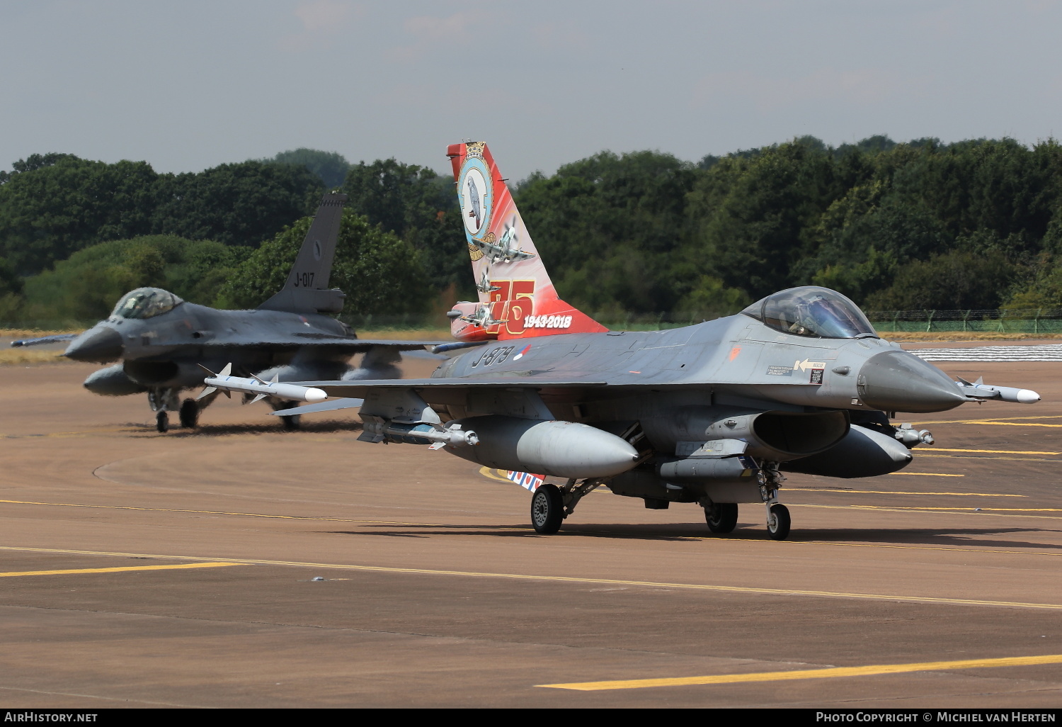 Aircraft Photo of J-879 | General Dynamics F-16AM Fighting Falcon | Netherlands - Air Force | AirHistory.net #297733