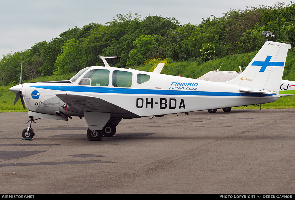 Aircraft Photo of OH-BDA | Beech B33 Debonair | Finnairin Ilmailuopisto - Finnair Flying Club | AirHistory.net #297737