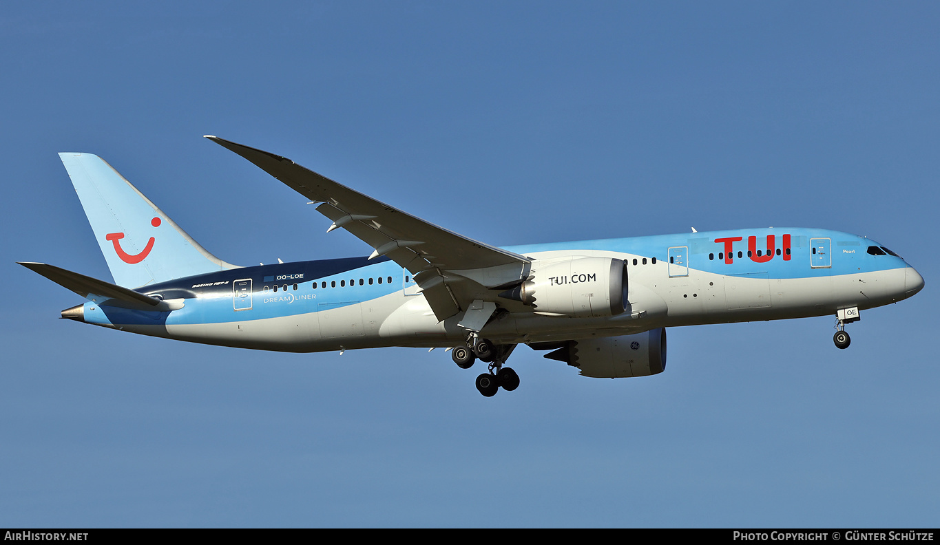 Aircraft Photo of OO-LOE | Boeing 787-8 Dreamliner | TUI | AirHistory.net #297741