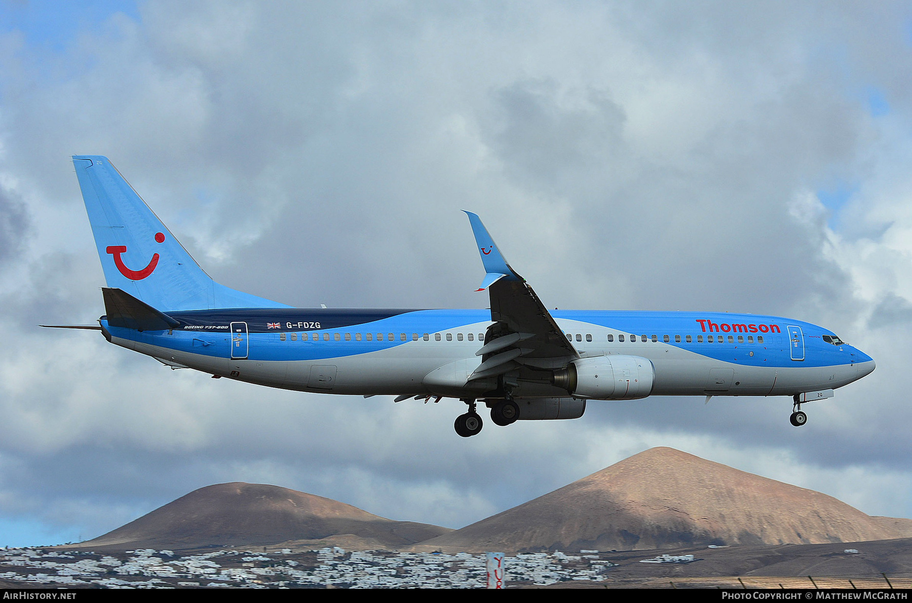 Aircraft Photo of G-FDZG | Boeing 737-8K5 | Thomson Airways | AirHistory.net #297759