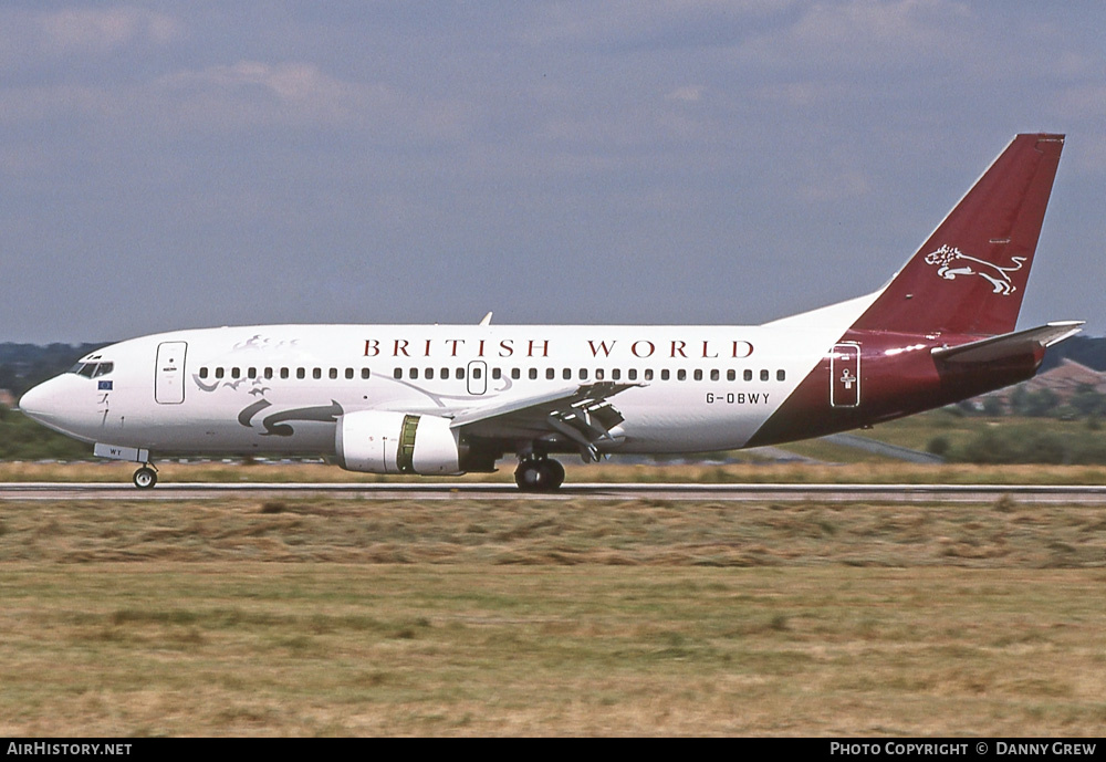 Aircraft Photo of G-OBWY | Boeing 737-3S3 | British World Airlines | AirHistory.net #297838