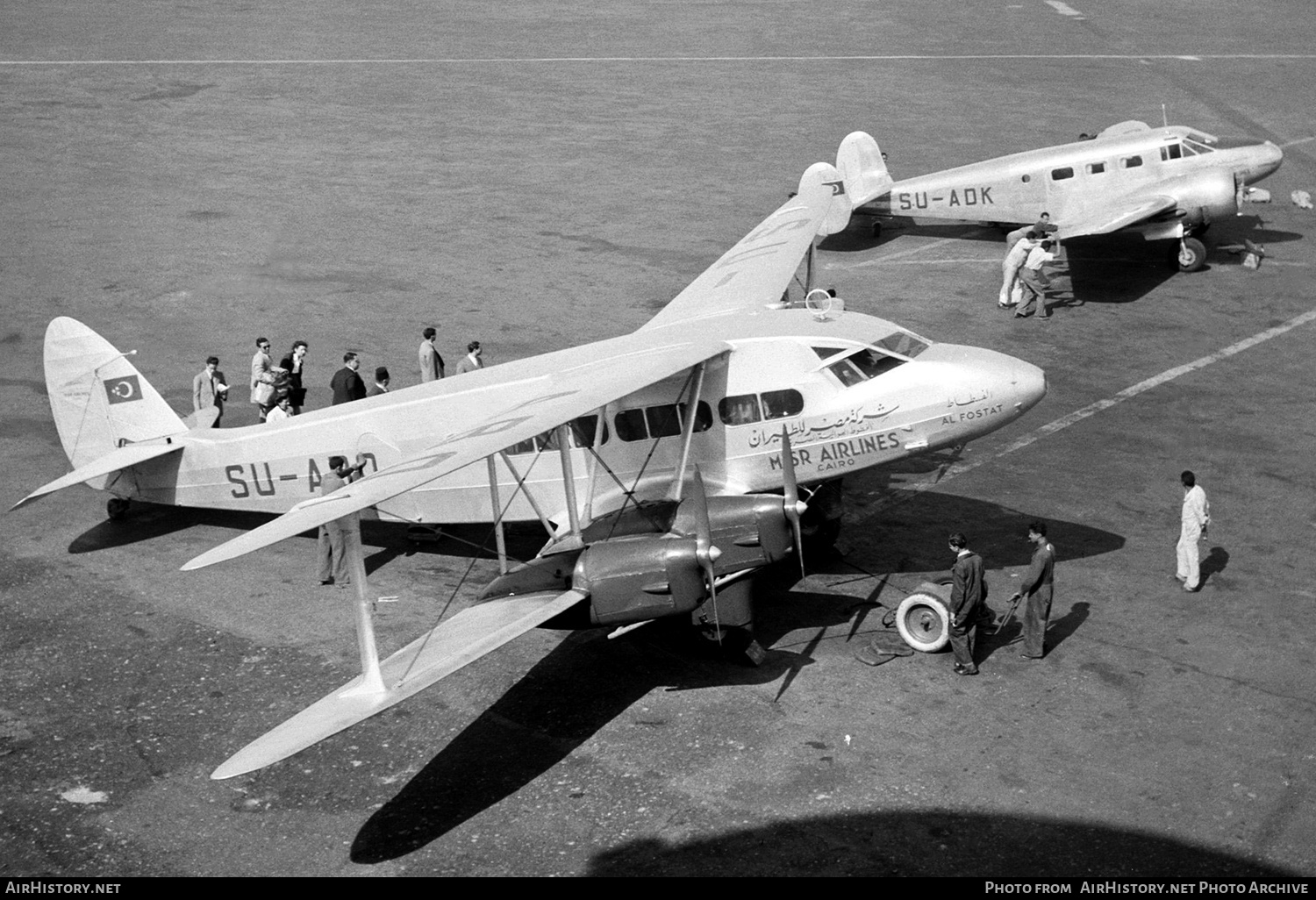 Aircraft Photo of SU-ABO | De Havilland D.H. 86 Express | Misr Airlines | AirHistory.net #297933
