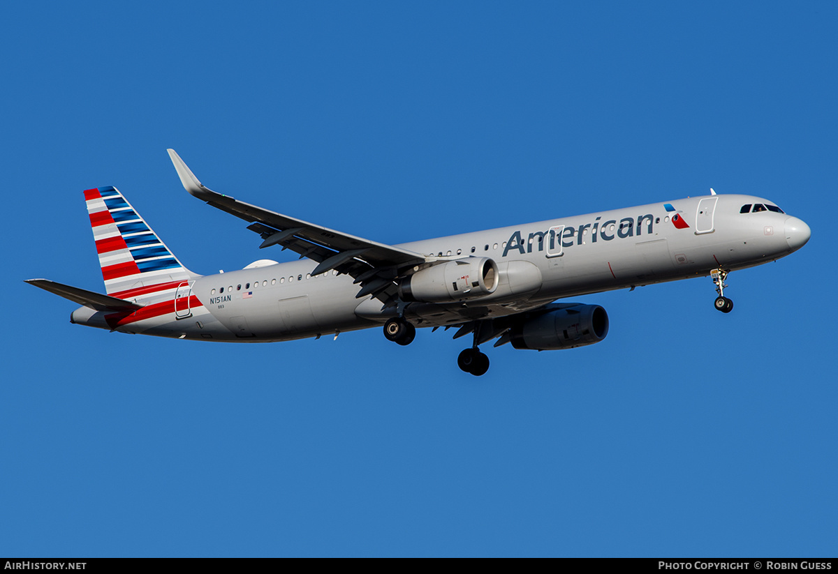 Aircraft Photo of N151AN | Airbus A321-231 | American Airlines | AirHistory.net #298036