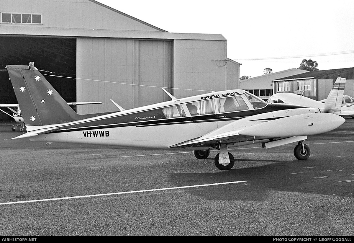 Aircraft Photo of VH-WWB | Piper PA-30-160 Twin Comanche B | Phoenix Aviation | AirHistory.net #298044