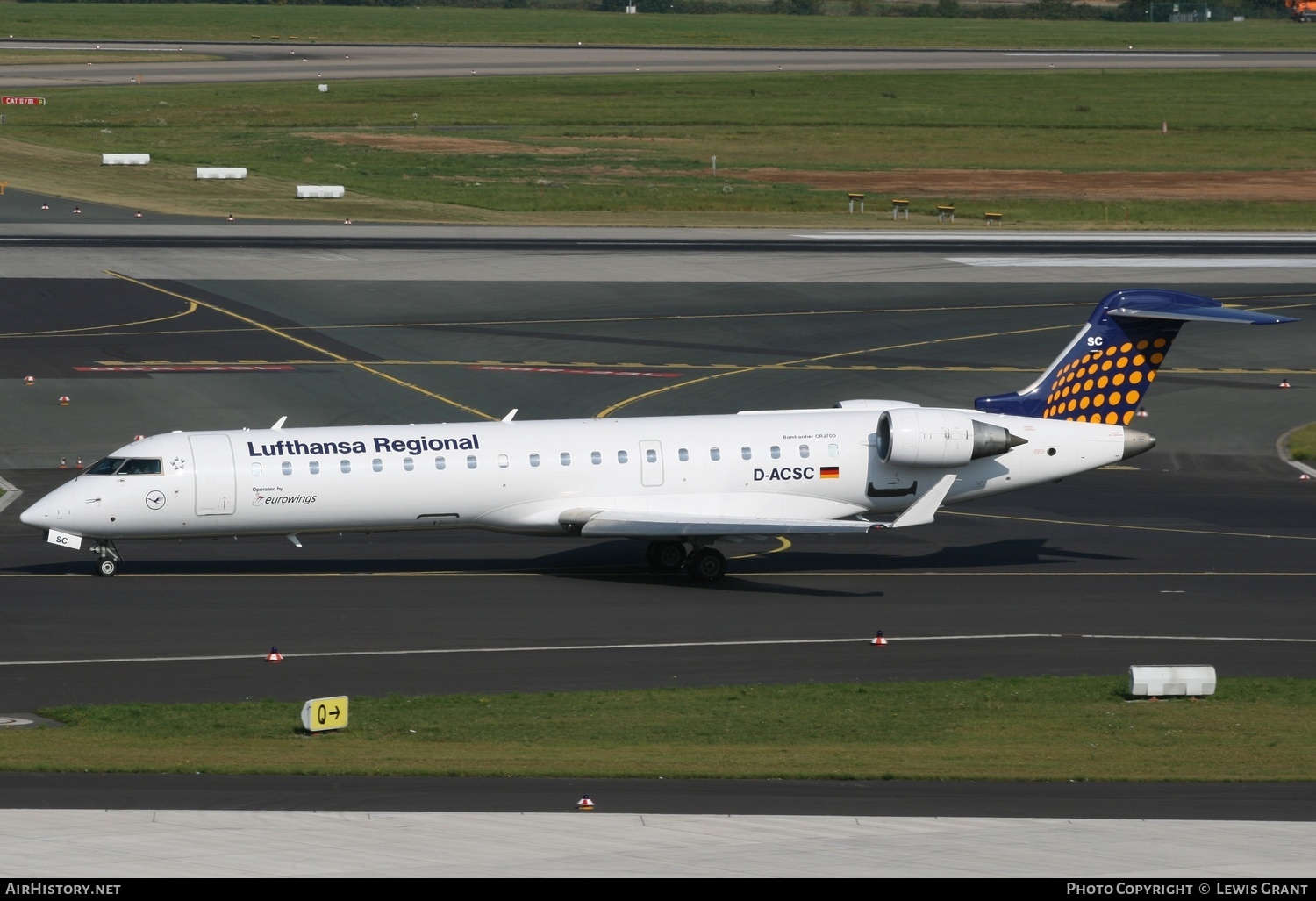 Aircraft Photo of D-ACSC | Bombardier CRJ-700 (CL-600-2C10) | Lufthansa Regional | AirHistory.net #298126