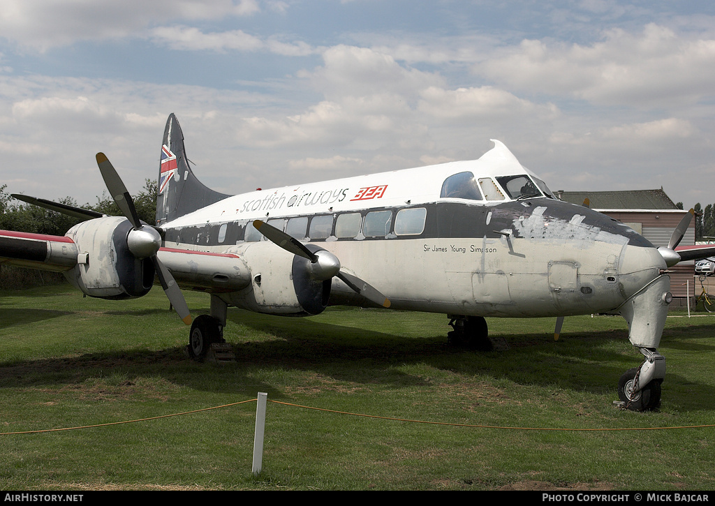 Aircraft Photo of G-ANXB | De Havilland D.H. 114 Heron 1B | BEA Scottish Airways - British European Airways | AirHistory.net #298144