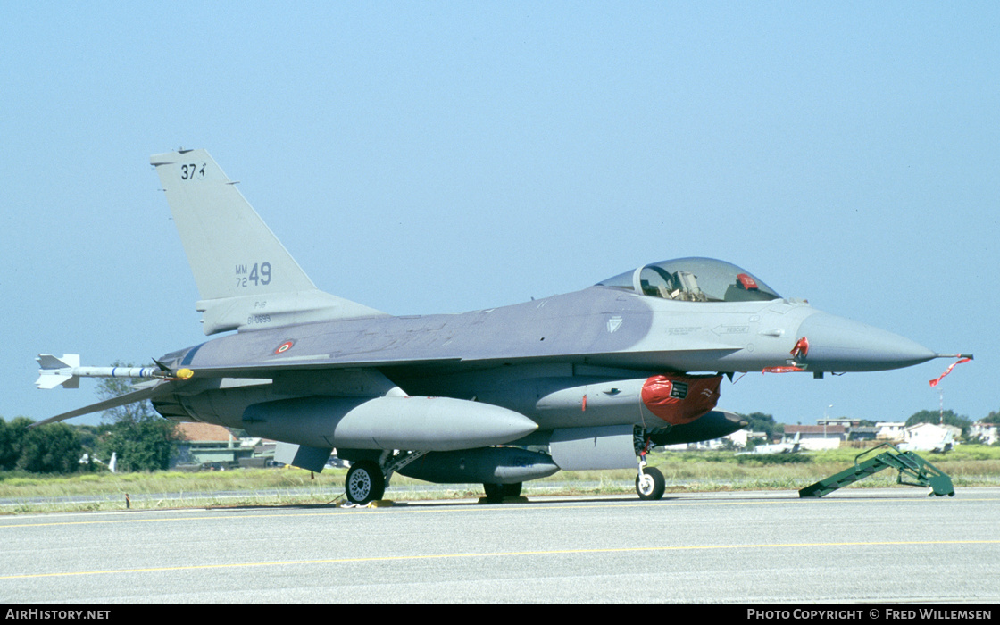 Aircraft Photo of MM7249 | General Dynamics F-16A/ADF Fighting Falcon | Italy - Air Force | AirHistory.net #298277