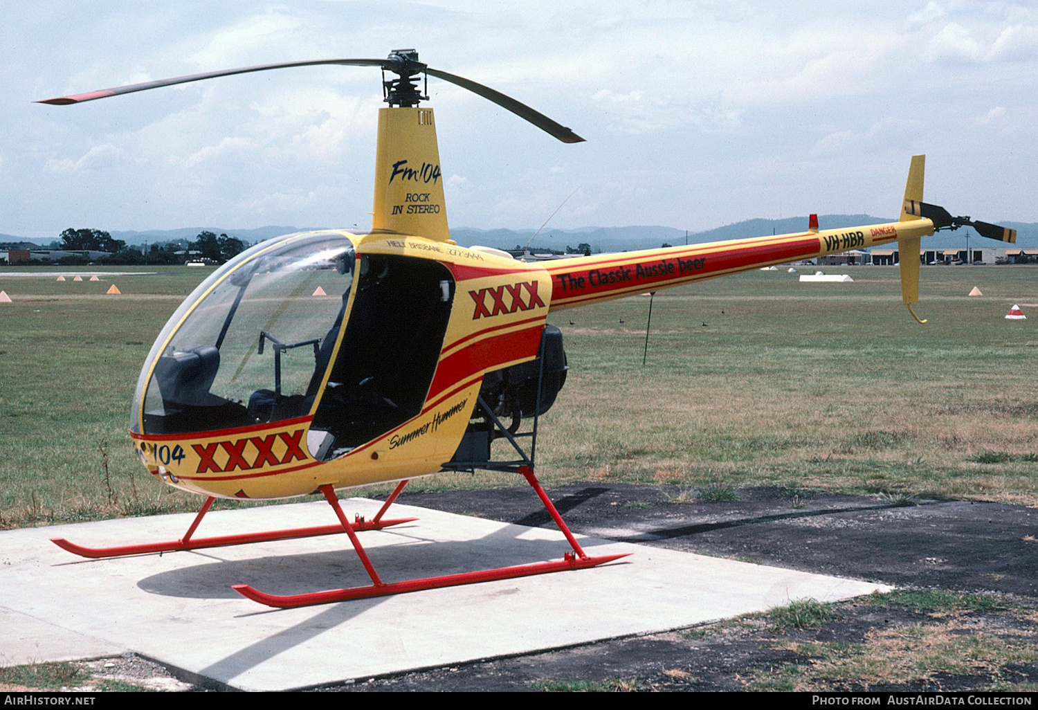 Aircraft Photo of VH-HBR | Robinson R-22 Alpha | Radio FM104 | AirHistory.net #298347