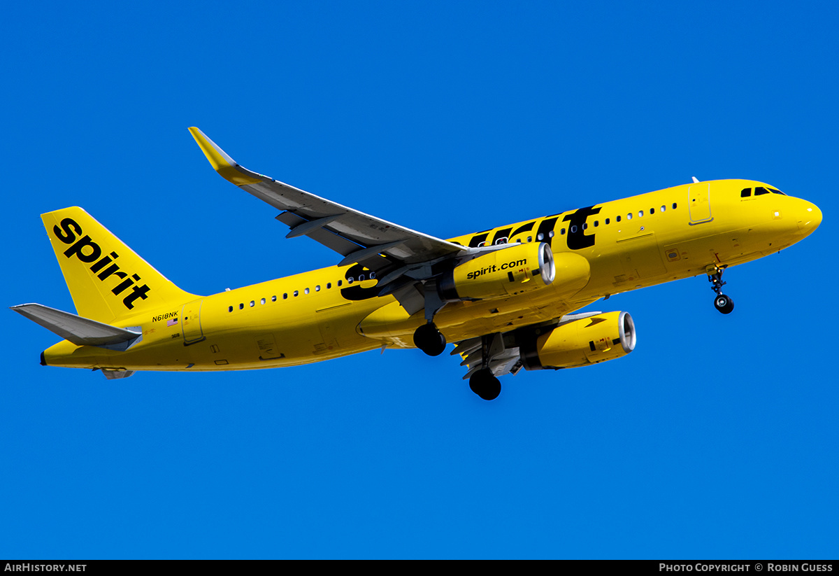Aircraft Photo of N618NK | Airbus A320-232 | Spirit Airlines | AirHistory.net #298350