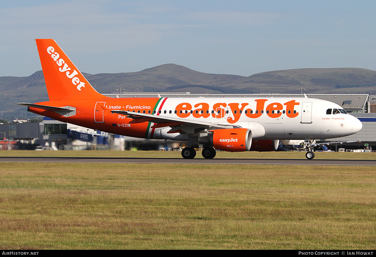 Aircraft Photo of G-EZIW | Airbus A319-111 | EasyJet | AirHistory.net #298402
