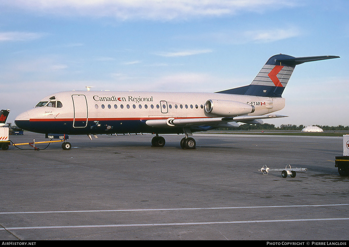 Aircraft Photo of C-FTAR | Fokker F28-1000 Fellowship | Canadian Regional Airlines | AirHistory.net #298403