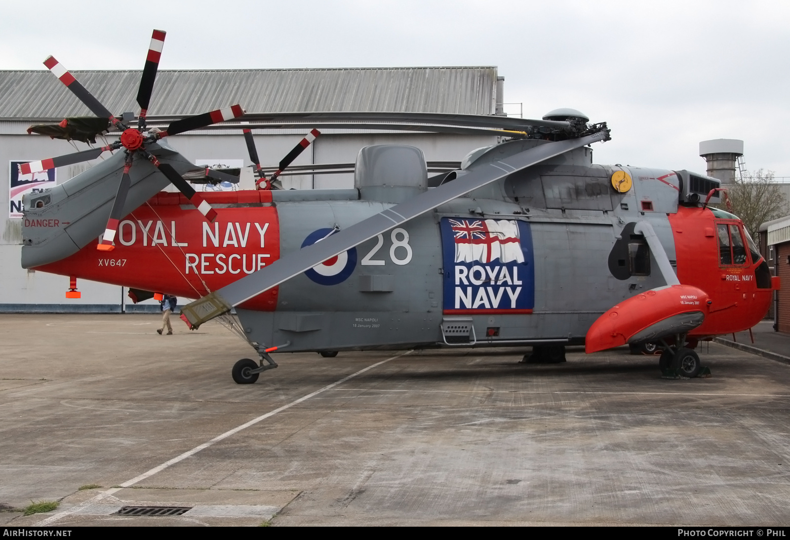 Aircraft Photo of XV647 | Westland WS-61 Sea King HU5 | UK - Navy | AirHistory.net #298423