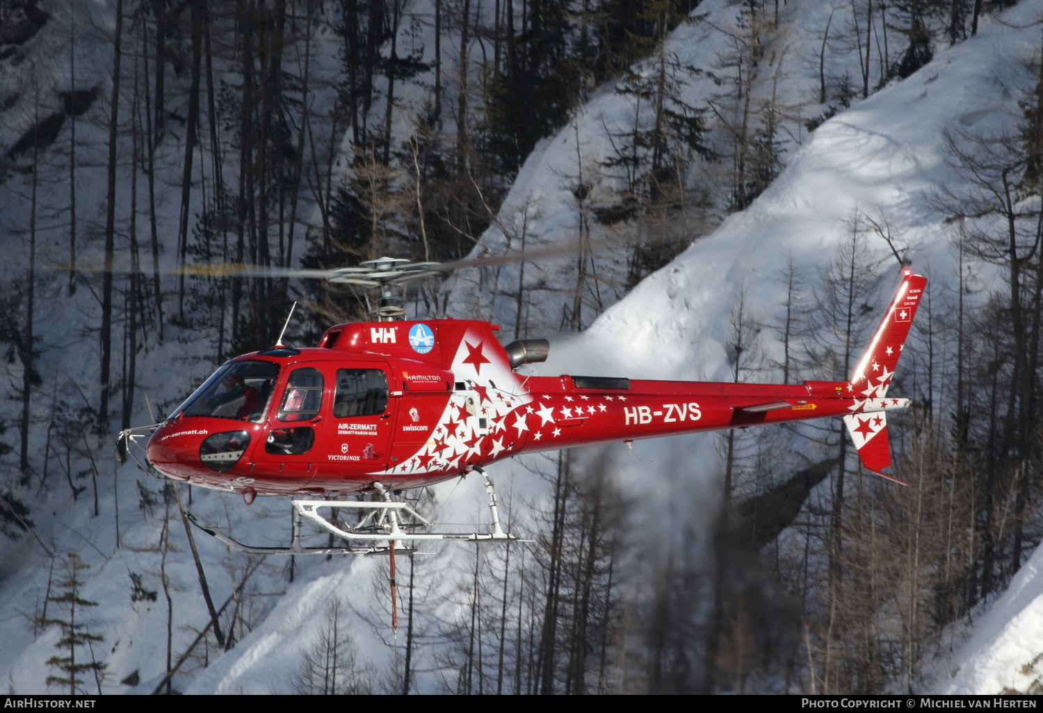 Aircraft Photo of HB-ZVS | Aerospatiale AS-350B-3 Ecureuil | Air Zermatt | AirHistory.net #298554