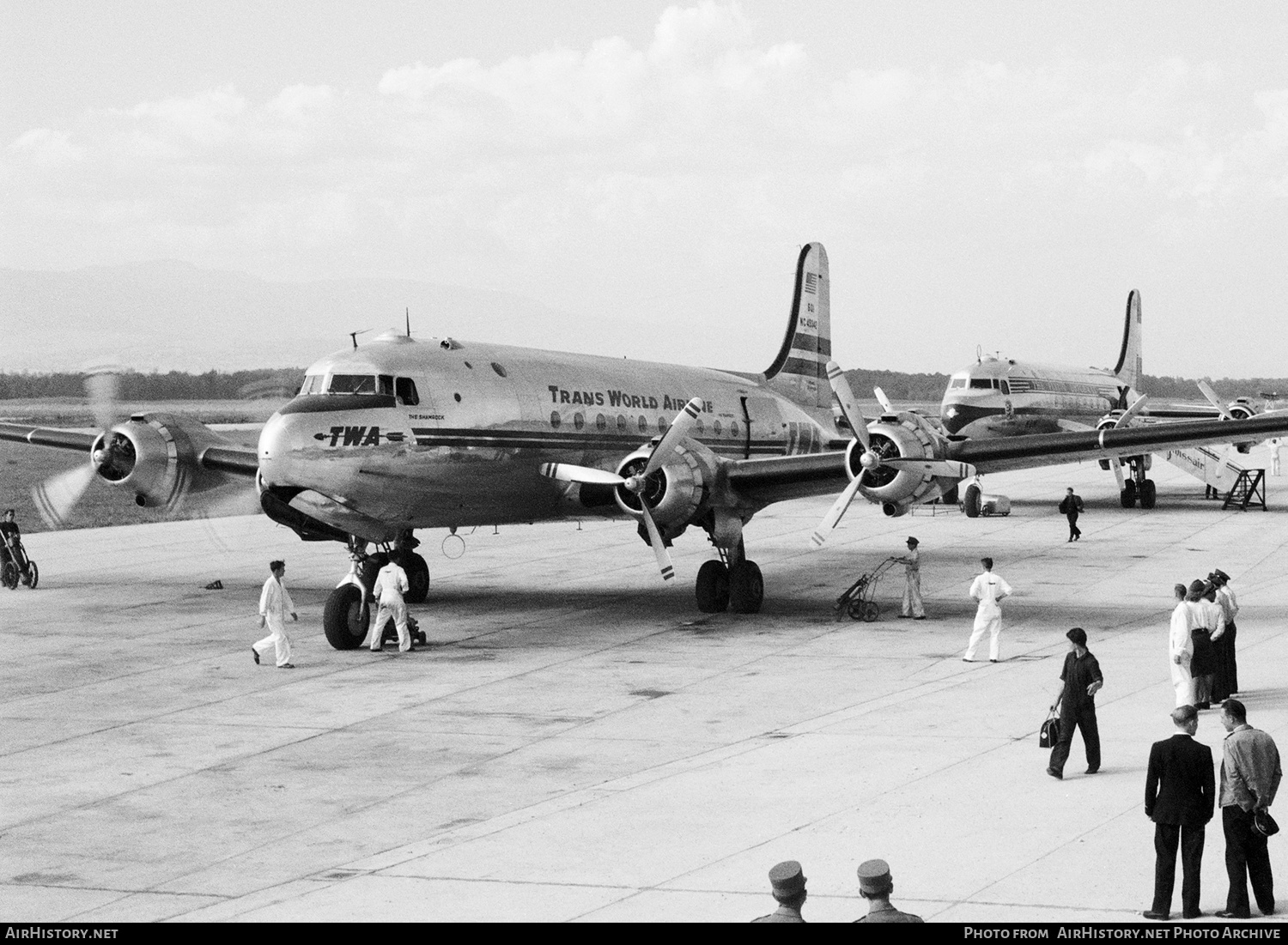 Aircraft Photo of N45342 | Douglas C-54E Skymaster | Trans World Airline - TWA | AirHistory.net #298638