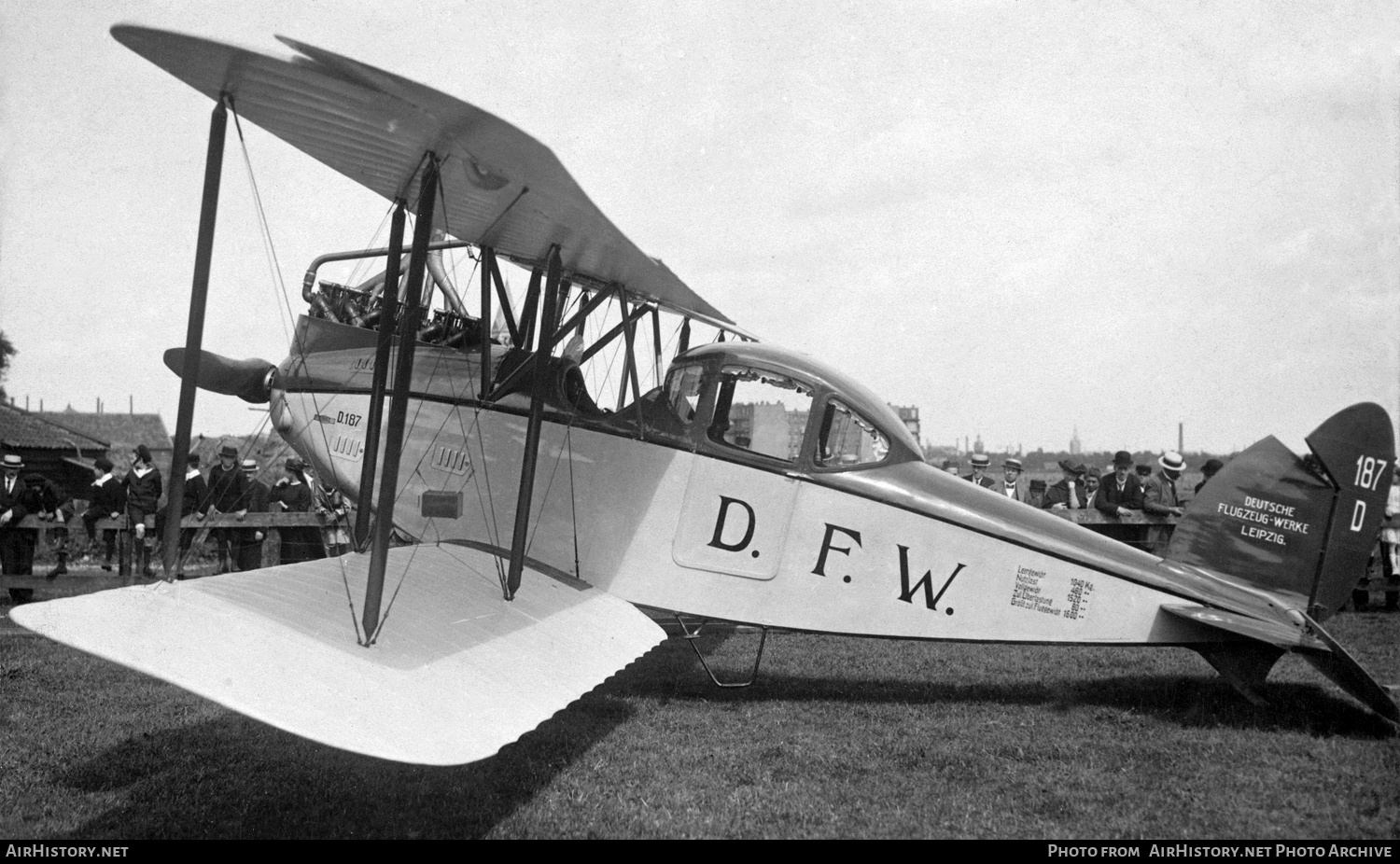 Aircraft Photo of D-187 | DFW P.1 Luft-Limousin | DFW - Deutsche Flugzeug-Werke | AirHistory.net #298646