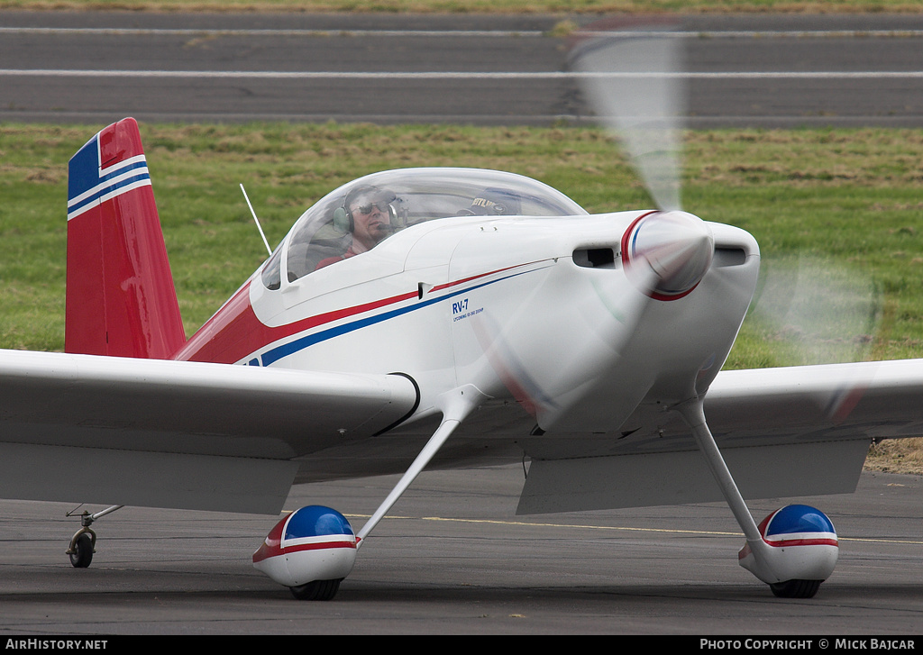 Aircraft Photo of G-CCZD | Van's RV-7 | AirHistory.net #298691