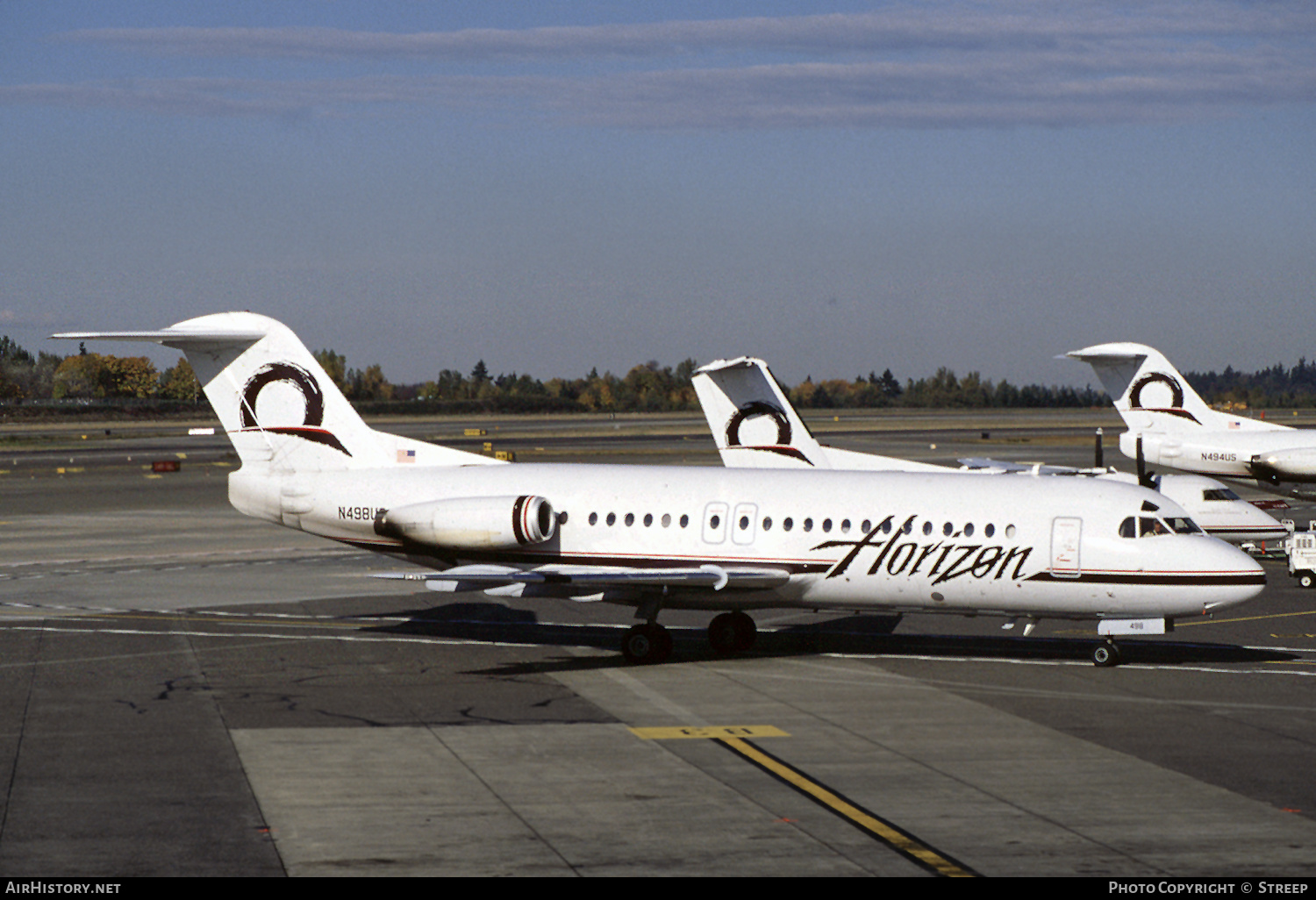 Aircraft Photo of N498US | Fokker F28-4000 Fellowship | Horizon Air | AirHistory.net #298720