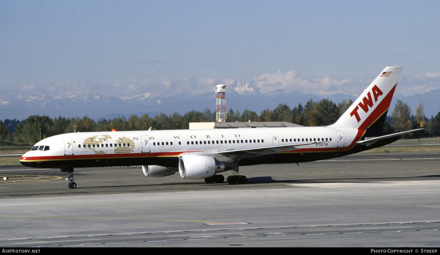 Aircraft Photo of N701TW | Boeing 757-2Q8 | Trans World Airlines - TWA | AirHistory.net #298725