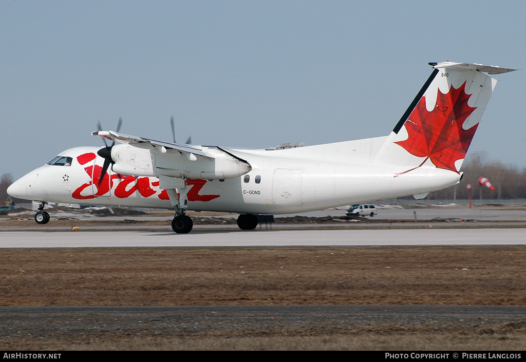 Aircraft Photo of C-GOND | De Havilland Canada DHC-8-102 Dash 8 | Air Canada Jazz | AirHistory.net #298740