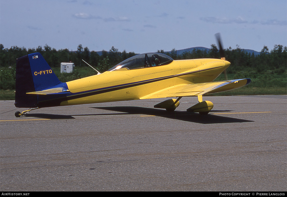 Aircraft Photo of C-FYTQ | Van's RV-4 | AirHistory.net #298749