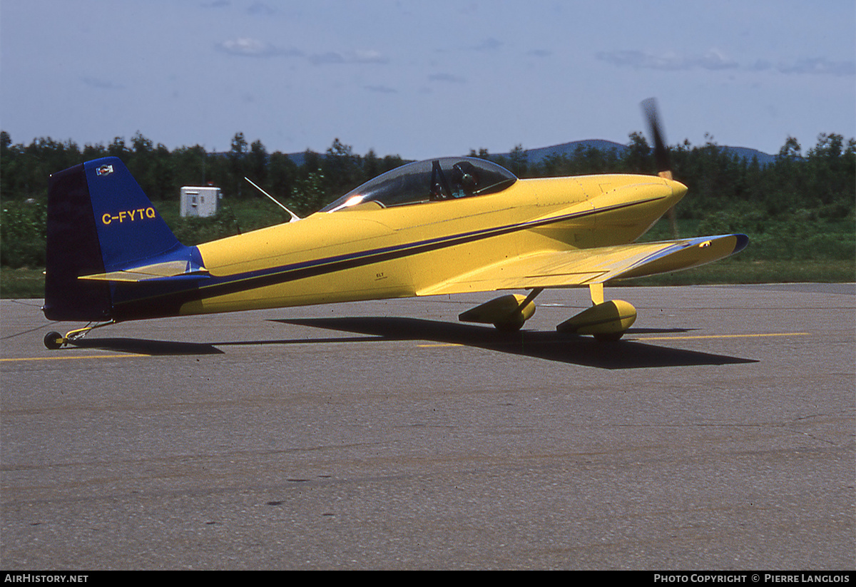 Aircraft Photo of C-FYTQ | Van's RV-4 | AirHistory.net #298749