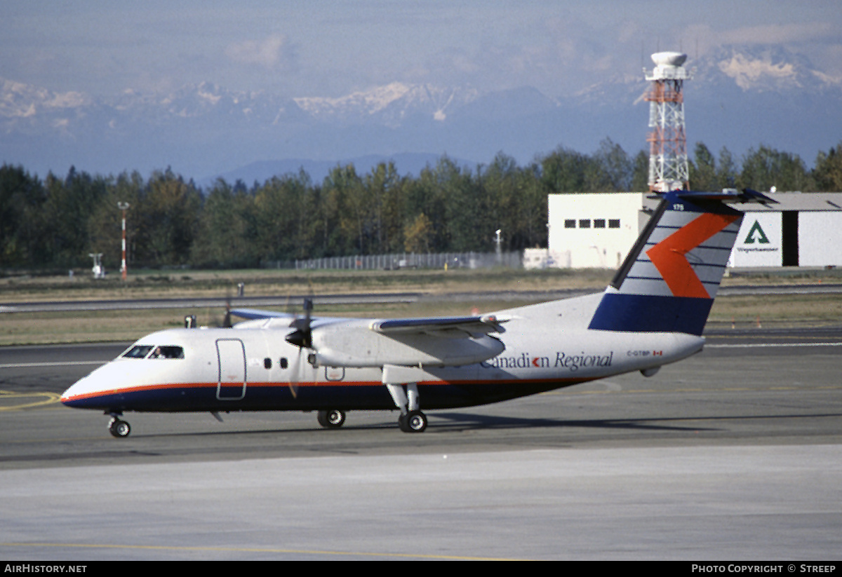 Aircraft Photo of C-GTBP | De Havilland Canada DHC-8-102 Dash 8 | Canadian Regional Airlines | AirHistory.net #298755