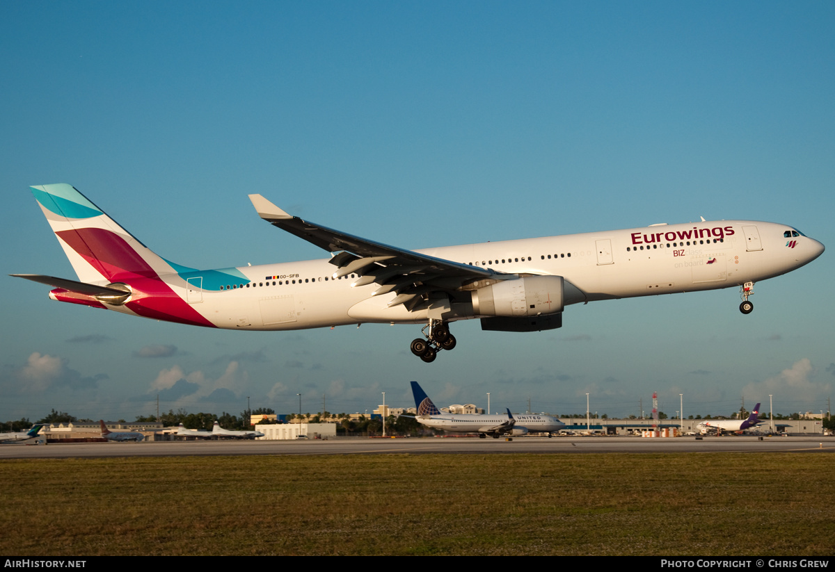 Aircraft Photo of OO-SFB | Airbus A330-342 | Eurowings | AirHistory.net #298760