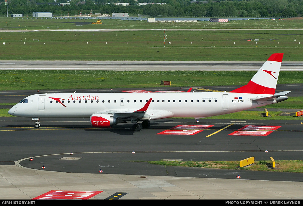 Aircraft Photo of OE-LWI | Embraer 195LR (ERJ-190-200LR) | Austrian Airlines | AirHistory.net #298804